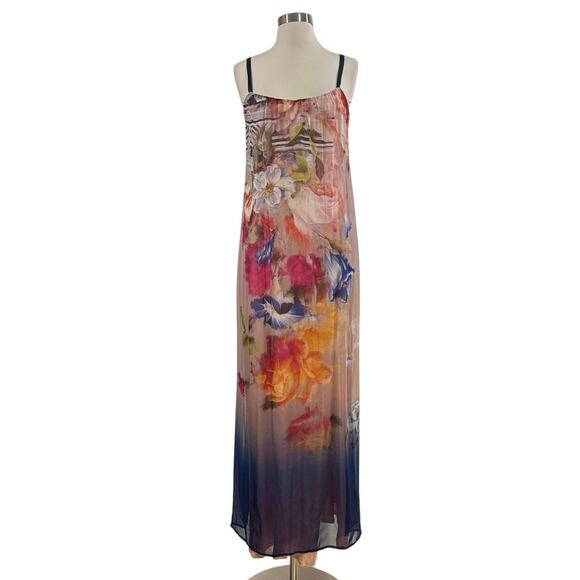 Twelfth Street by Cynthia Vincent Portrait Floral Silk Maxi Dress - Picture 6 of 15